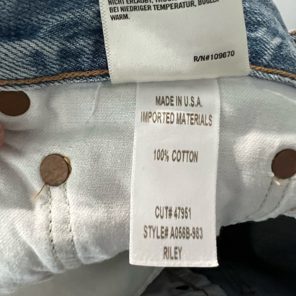 Agolde Riley High Rise Straight Crop Jeans - Picture 5 of 5